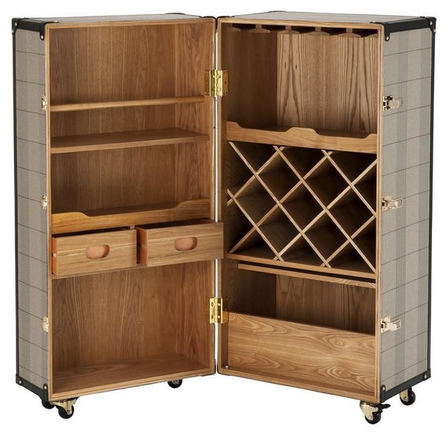 Eichholtz Trunk Bar Cabinet Martini Bianco Transitional Wine
