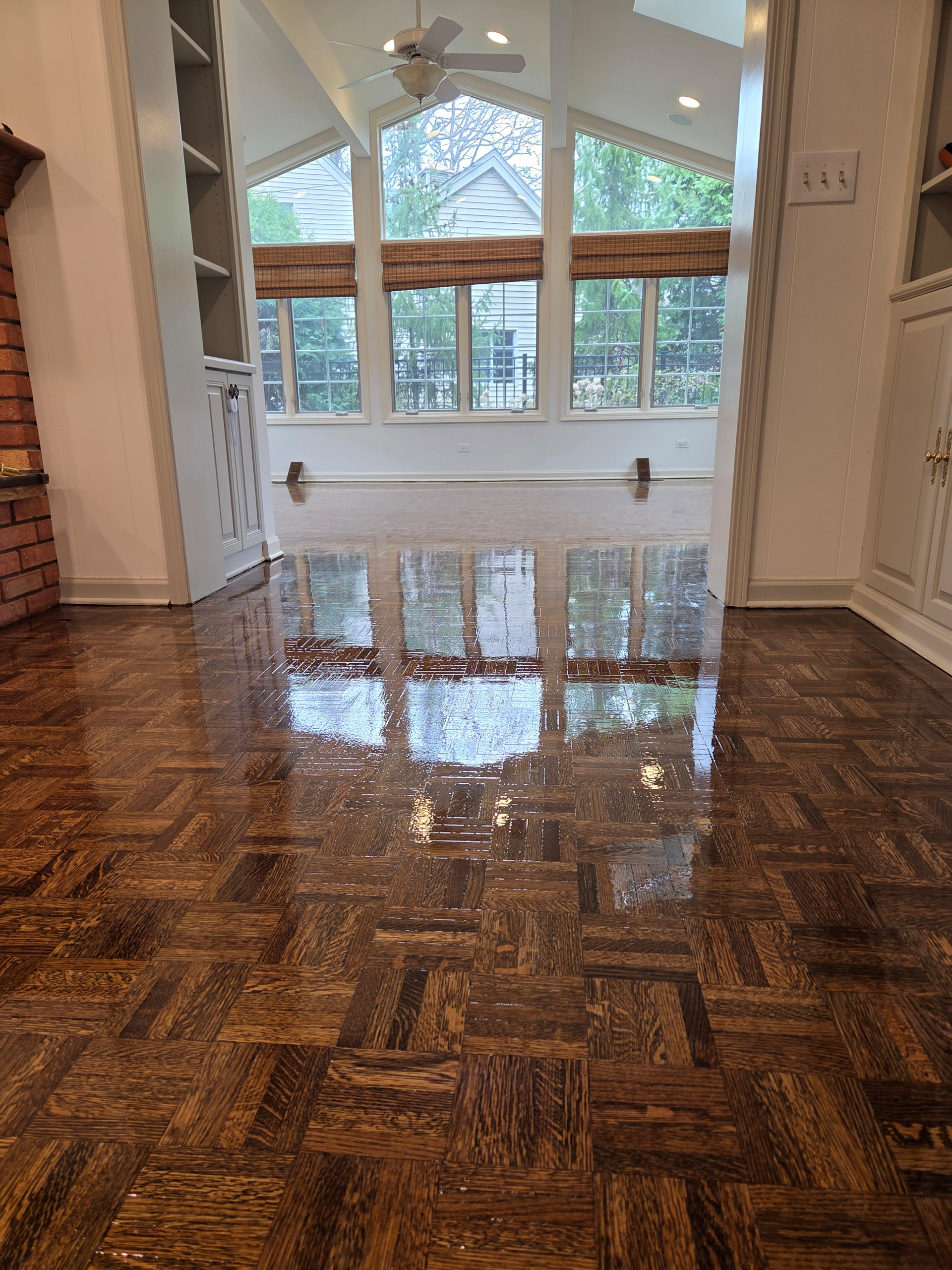 Parquet flooring restoration