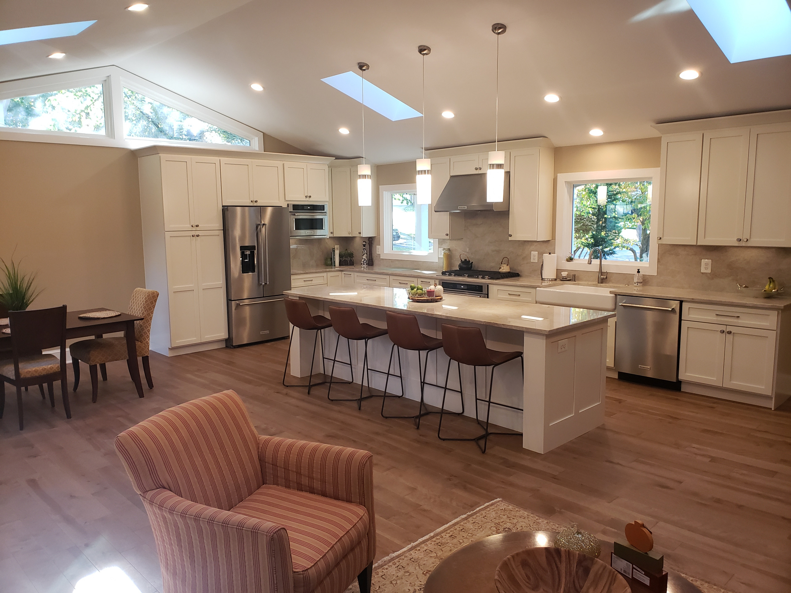 1st Floor Renovation with New Vaulted Ceilings