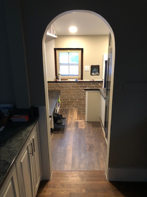 Custom Arch Doorway & Mud Room
