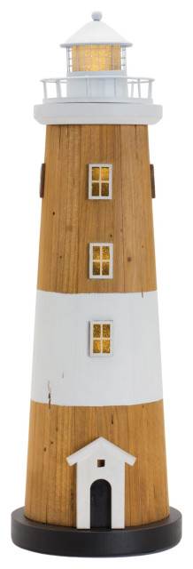 Lighted Lighthouse Decor 18.5"H
