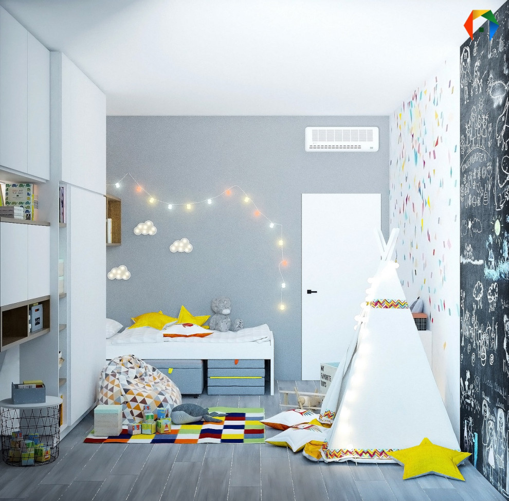 Волоколамское шоссе. Дизайн квартиры с объединенными кухней и гостиной