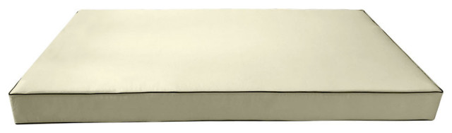 |COVER ONLY| Outdoor Contrast Trim 8" Crib Daybed Fitted Sheet Slipcover AD005