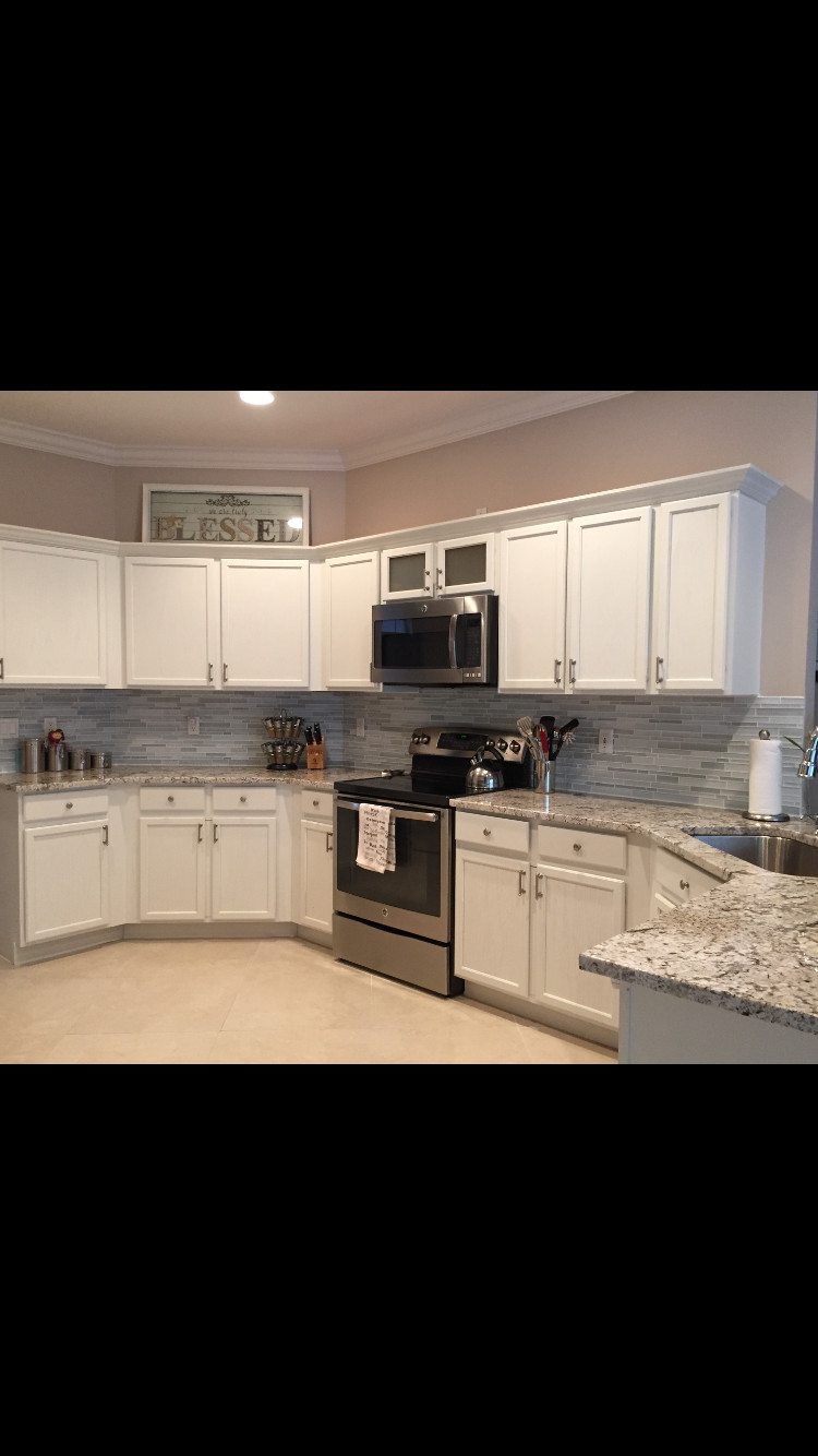 Leona's Kitchen Painted in White