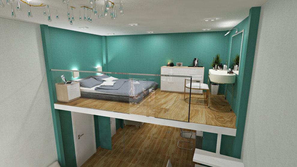 Проект 2х-комн. квартиры с потолками 4 метра