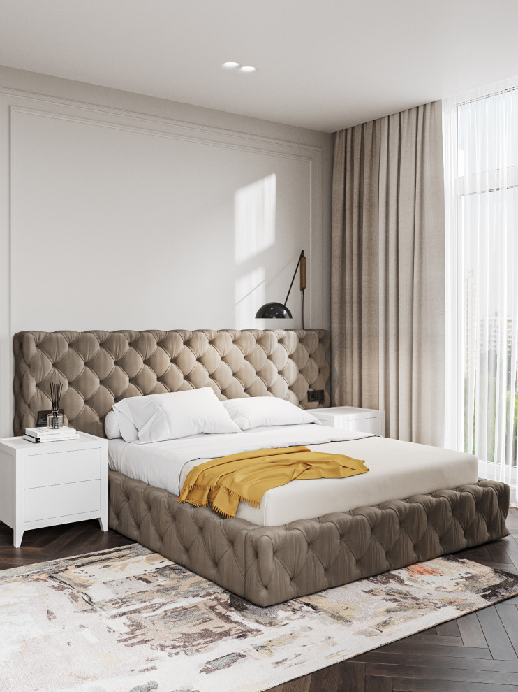 Яркий неоклассический интерьер