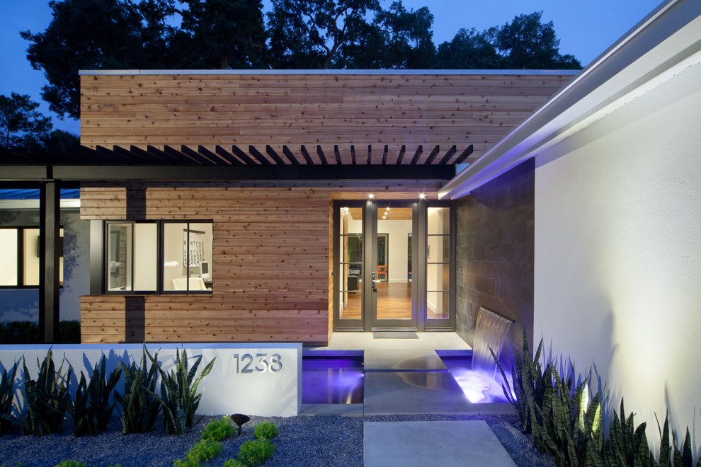 Inspiration for a modern entryway remodel in Orlando