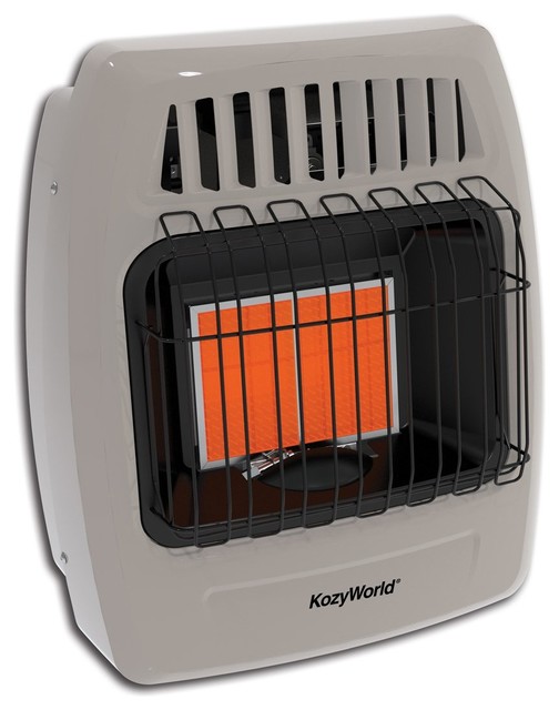 K oz.yWorld Natural Gas Infrared Space Wall Heater, Vent Free, 1200BTU