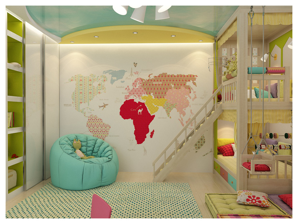 Двухэтажный дом в современном стиле