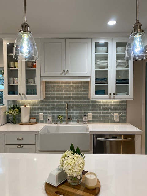 Richmond Kitchen with Custom Handmade Backsplash