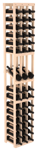 3 Column Display Row Wine Cellar Kit, Pine, Unstained