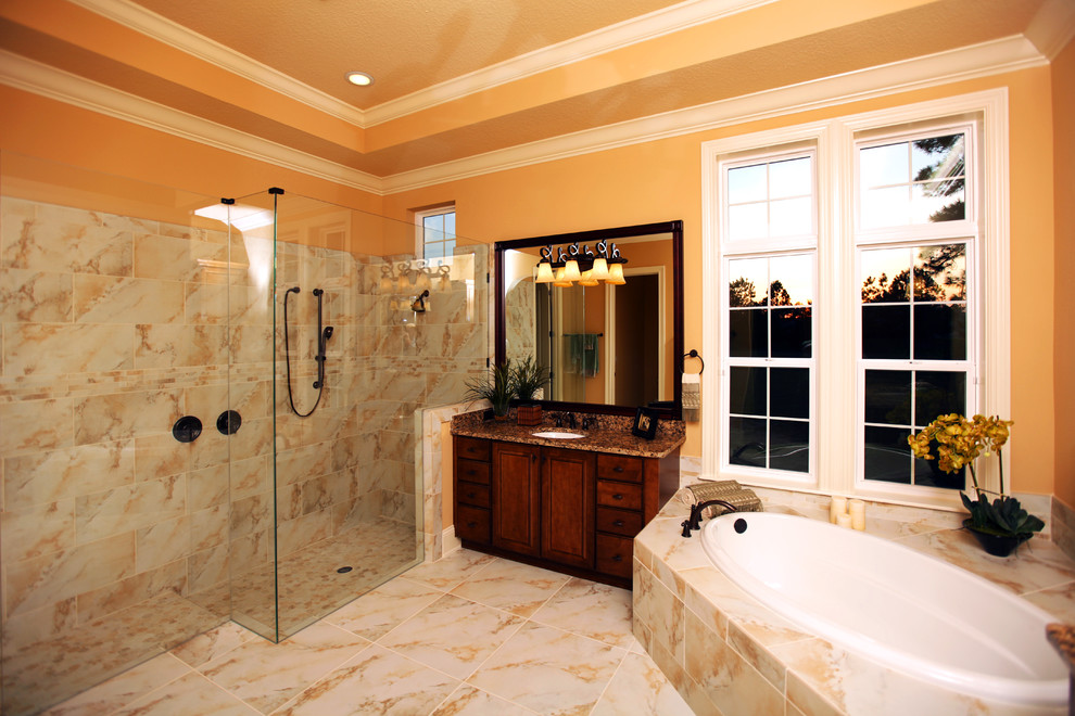 This is an example of a mediterranean bathroom in Jacksonville.