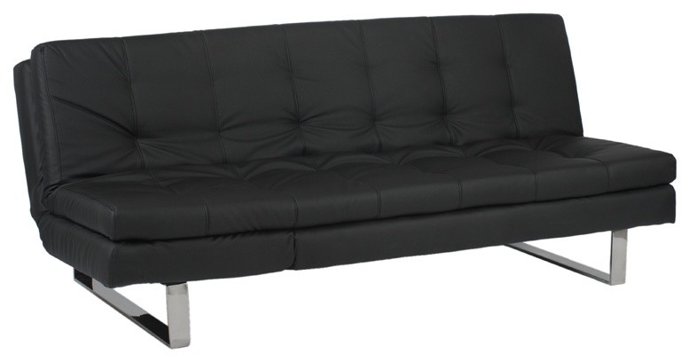 Erik Upholstered Sofa Bed - Black
