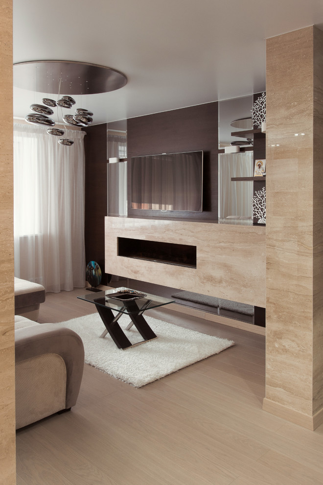 Гостиная с камином