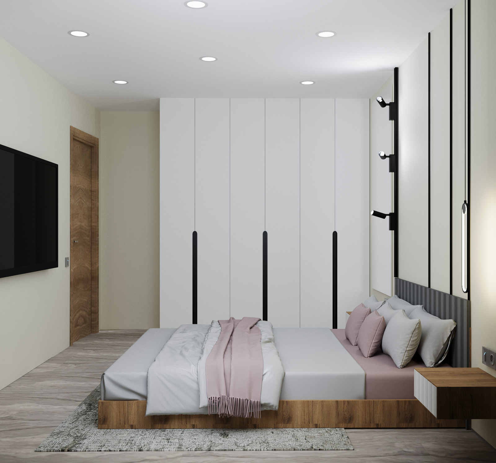 учебный проект. 1-й этаж частного дома для проживания 2 человек и собаки.