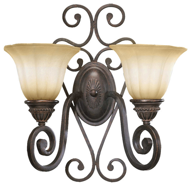 Summerset Two-Light Toasted Sienna Sconce