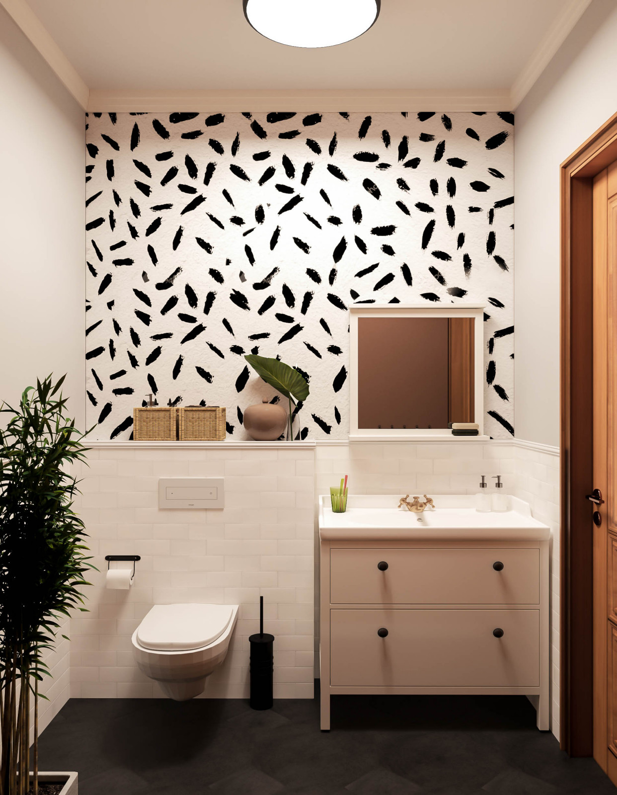 Таунхаус для большой семьи - спальни, санузлы