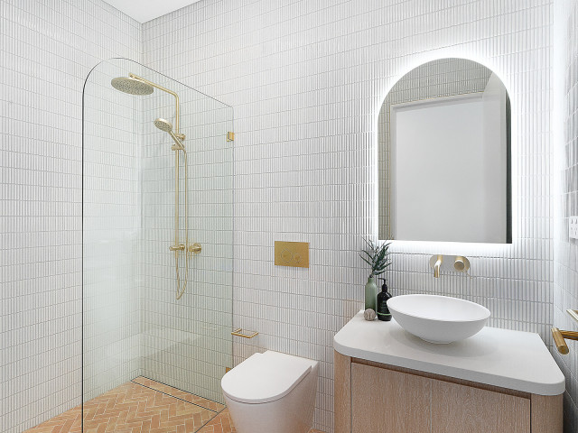 Bexley -  Architecturally Designed Duplex modern-bathroom