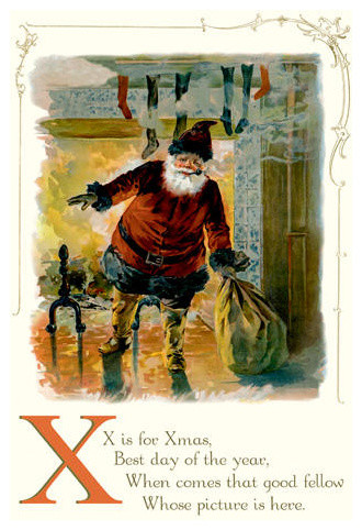 X is for Xmas 24x36 Giclee