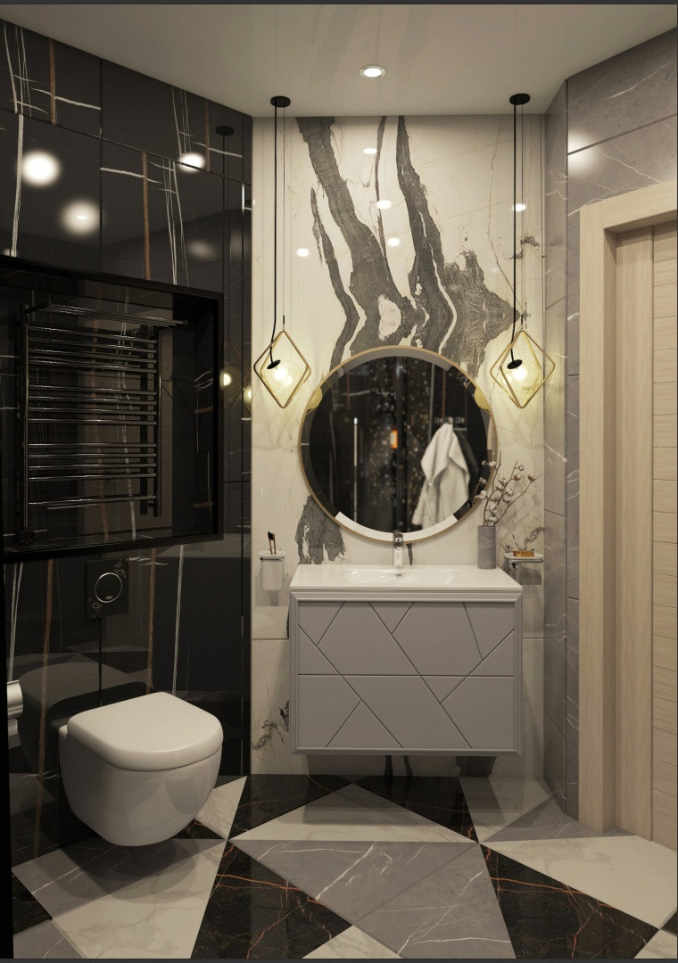 Квартира в контрастных цветах