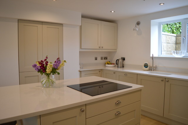 Solid Painted Shaker Kitchen trendy-koekken