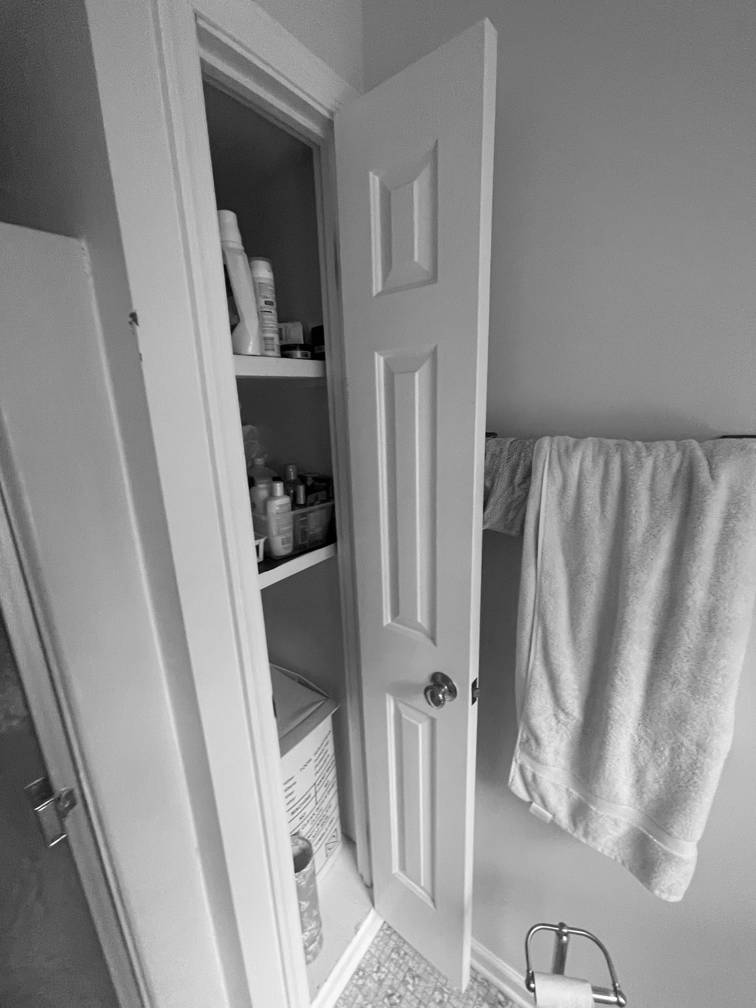Small Footprint & Big Storage - Contemporary Bath (Before)