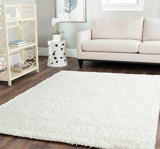 simple shag area rug white modernrugs