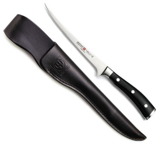 Wusthof Classic Ikon - 7" Fillet Knife w/Leather Sheath