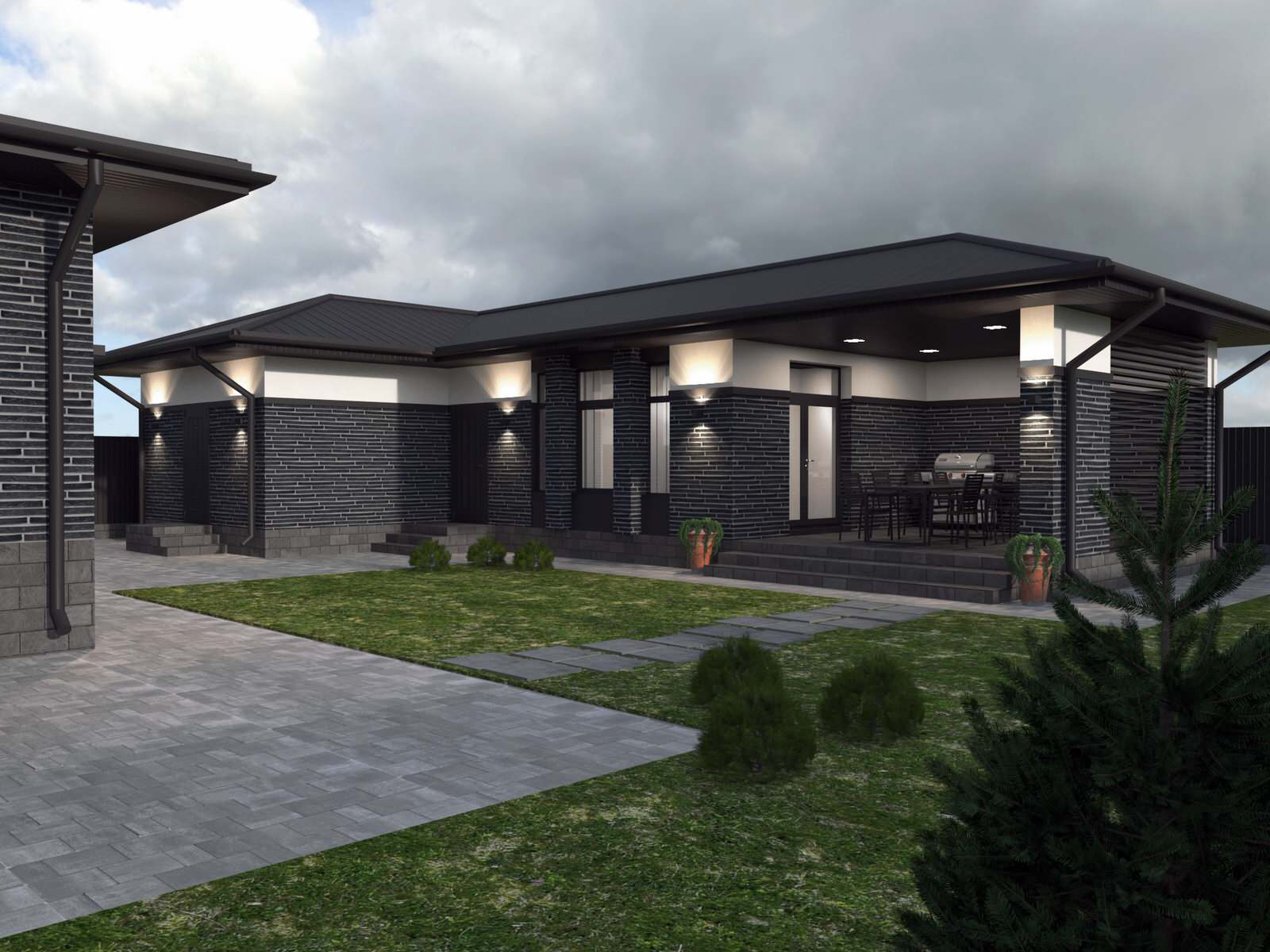 Проект дома 315  м.кв. в п. Пригородный