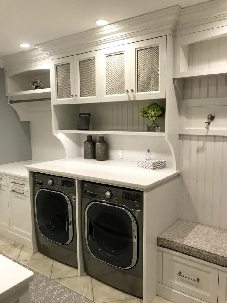 This is an example of a country laundry room in New York.