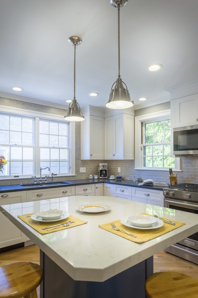 Transitional kitchen photo in Providence