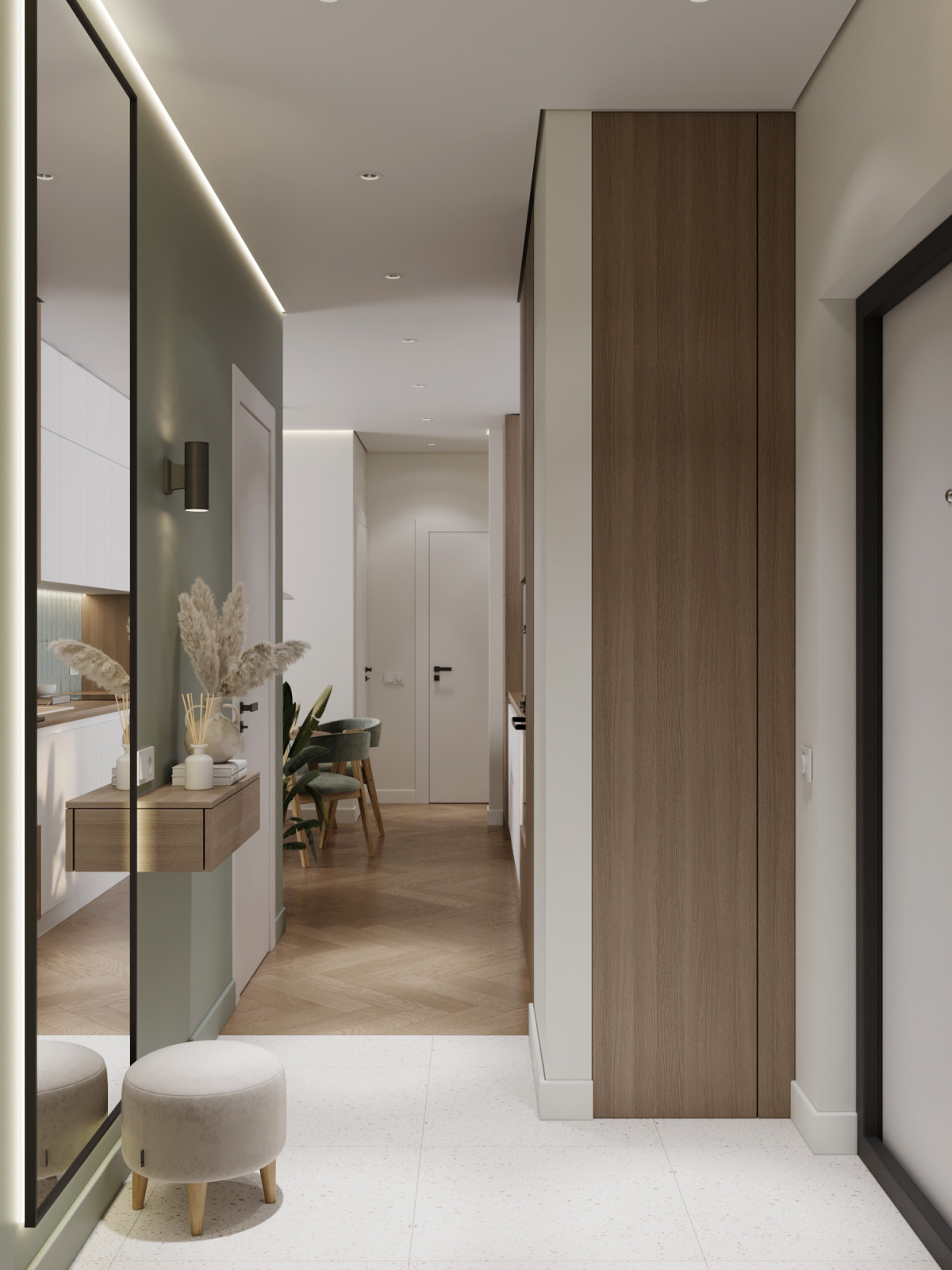 Трехкомнатная квартира в городе Дубнаа