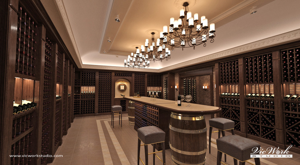 Wine cellar. H Residence interiors