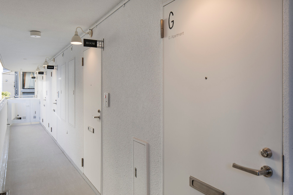 Modern hallway in Tokyo.