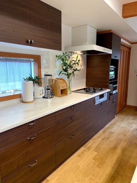 Original＊ダークブラウンの大人キッチン - モダン - キッチン