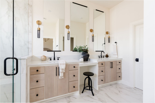 Evening Stroll transitional-bathroom