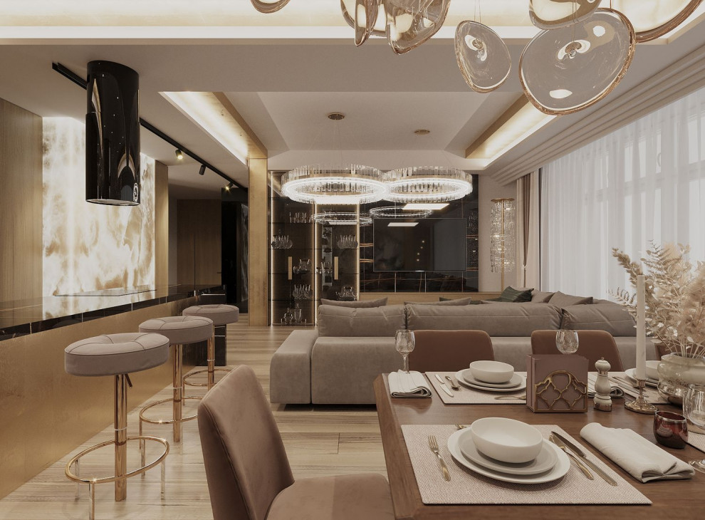 6-Room Apartment Design With 240 m² Floor Area