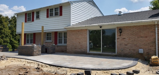 Patio/Seating Wall/Steps/Pergola and Outdoor Kitchen