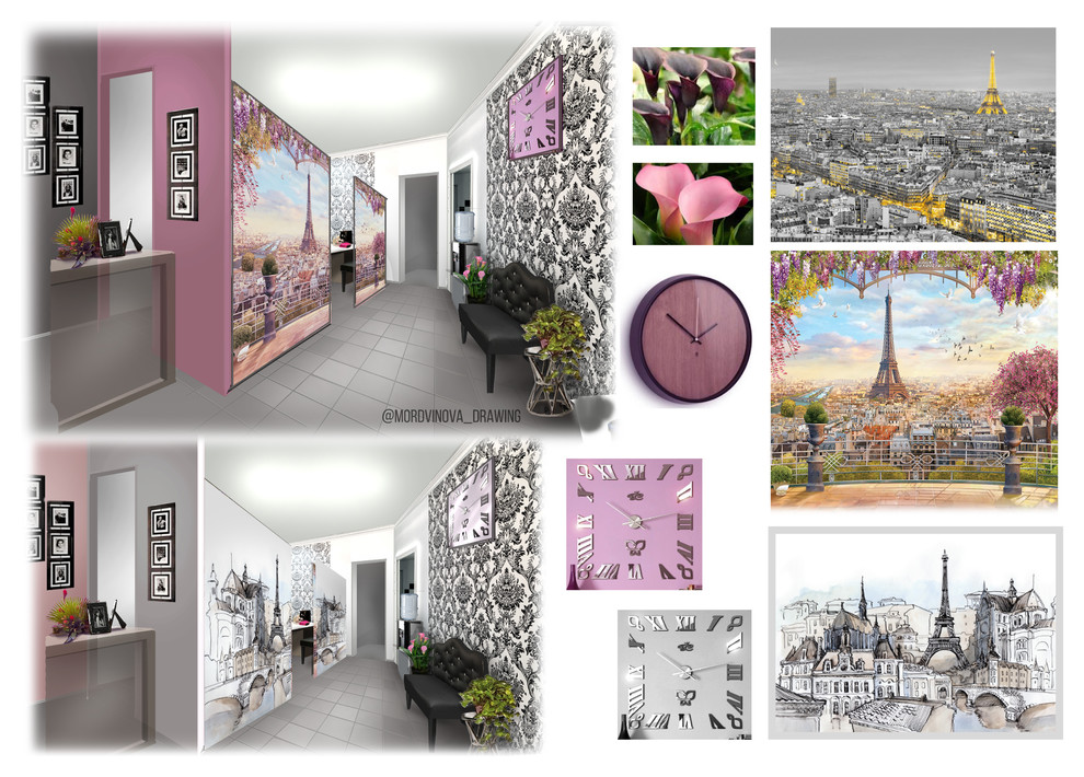 Дизайн-концепт для салона красоты Сахарин.