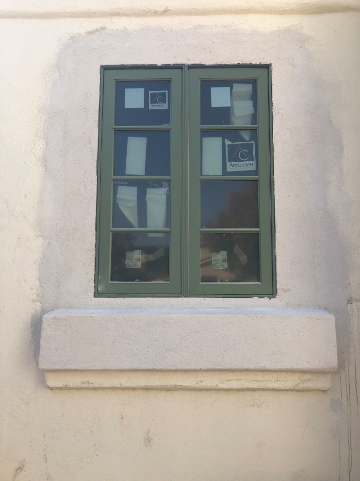 Add exterior trim to Andersen casement windows Spanish Revival? Help!
