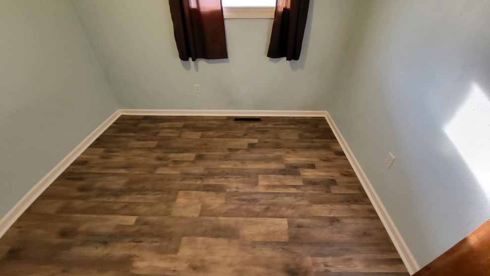 small room flooring installation