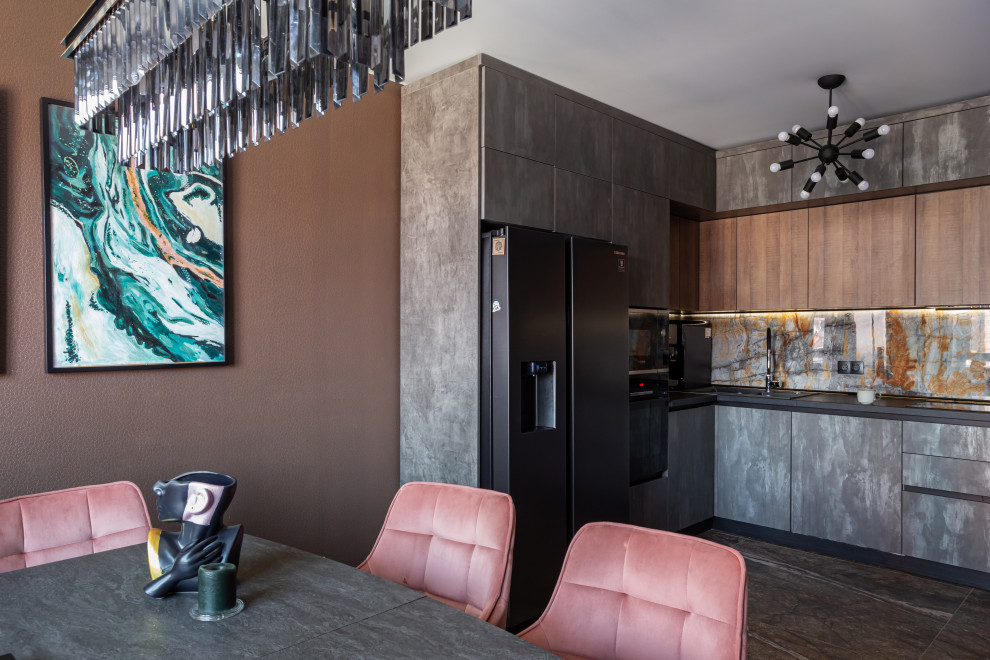 Антресольная кухня в ЖК Измайловский лес