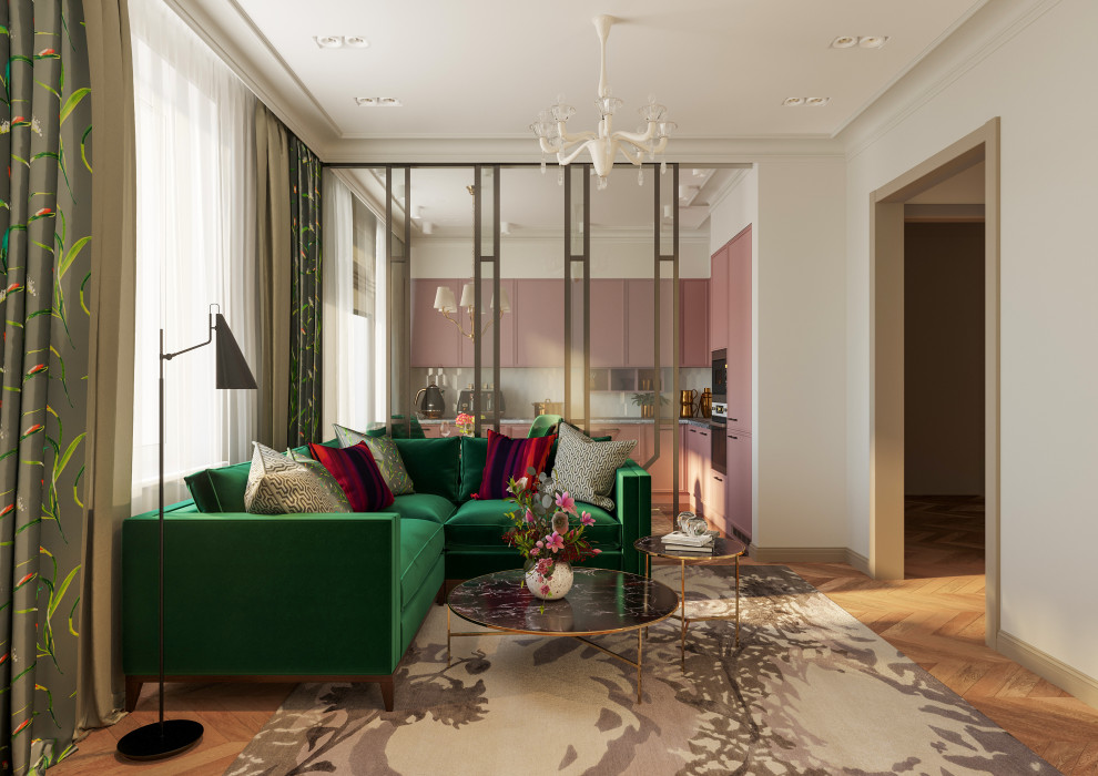 Дизайн четырёхкомнатной квартиры в ЖК Тушино-2018