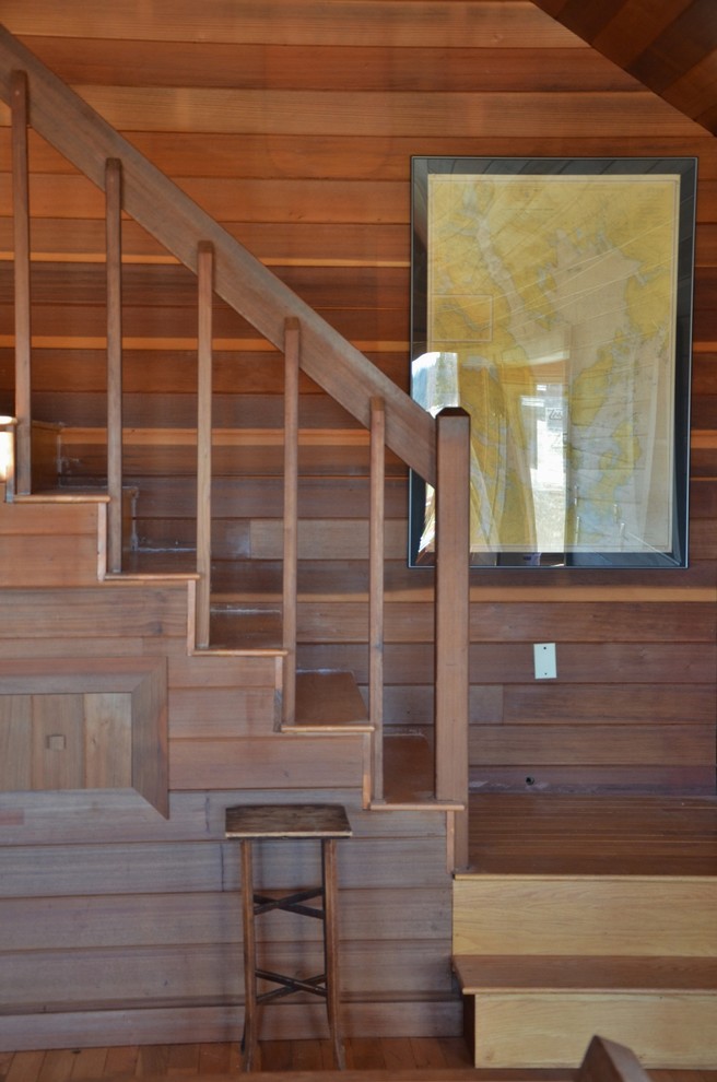Inspiration for a beach style staircase in Portland Maine.