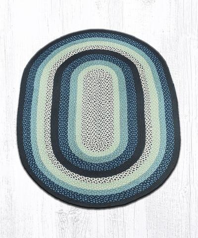 Blueberry, Cream Braided Rug, 4'x6' Oval - Area Rugs - by Uber Bazaar ...