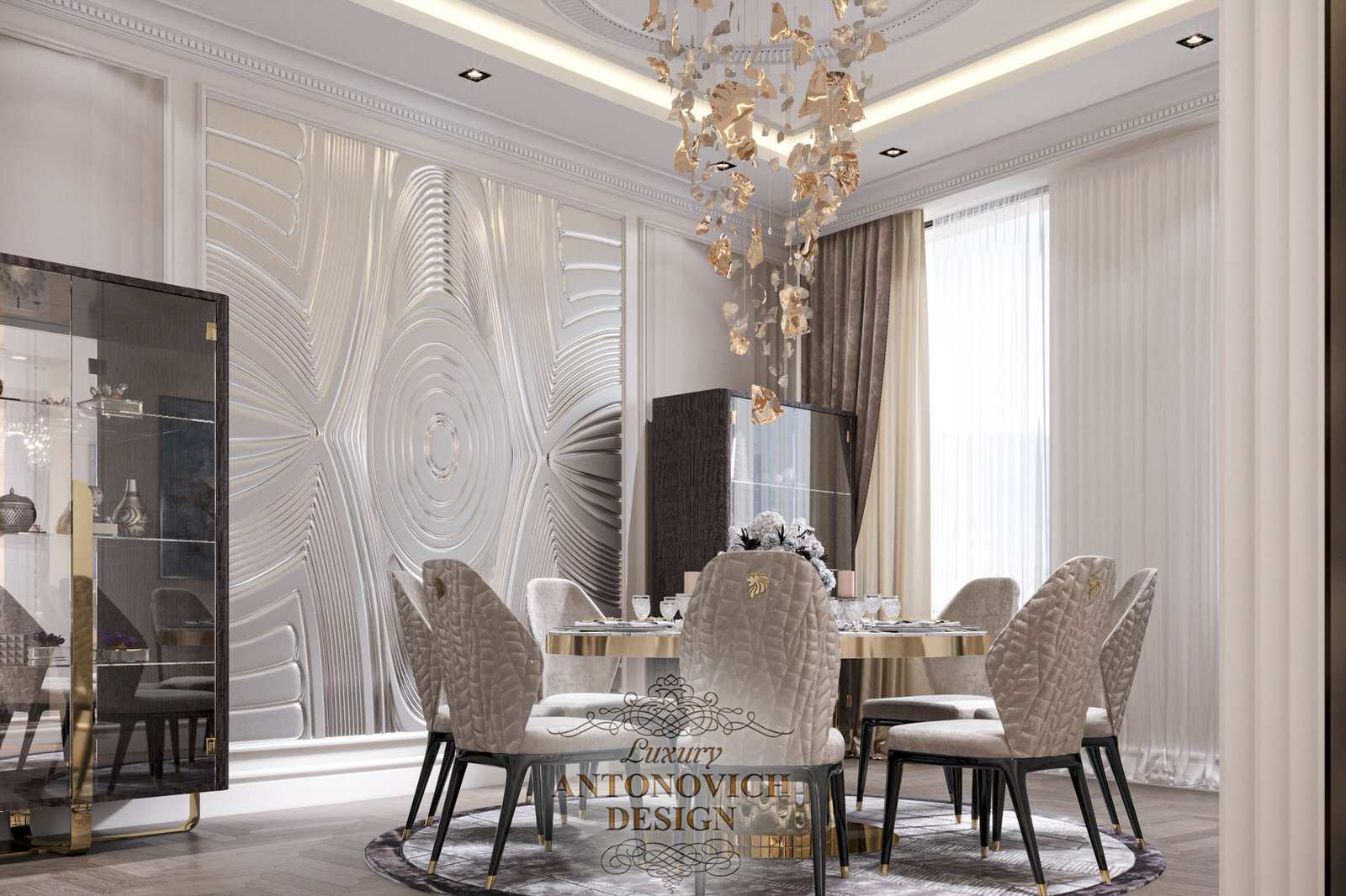 Элитная гостиная в стиле ар-деко