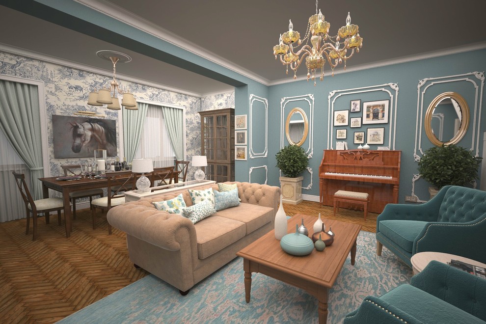 Гостиная и столовая