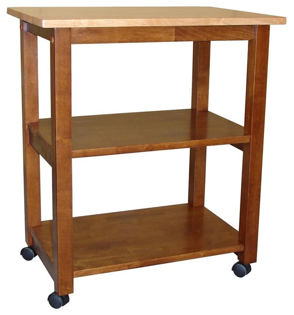 Solid Wood Microwave Cart W Casters Traditional Kitchen Islands Solid Wood Microwave Cart W Casters Traditional Kitchen Islands And Carts By Ladder