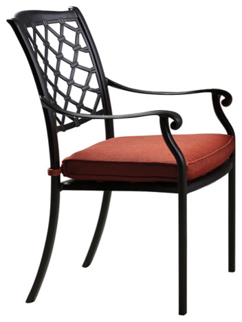 Tanglevale Outdoor Chair w/ Cushion in Burnt Orange (Set of 4) P557-601A