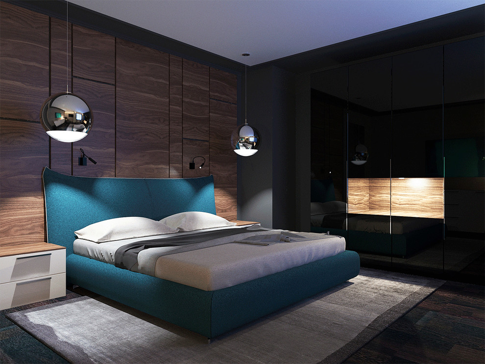 Черный, дерево и бирюза